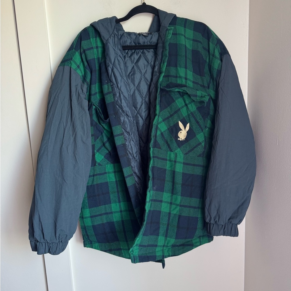 Playboy by PacSun Quilted flannel Jacket